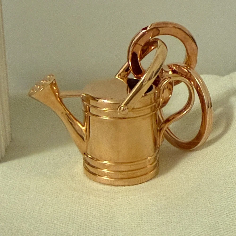 LOEWE Watering Can Bag Charm Keyring Rose Gold Brass NIB Retail $640 - Picture 4 of 7
